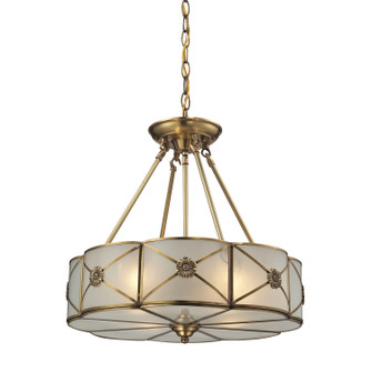 Preston Four Light Chandelier in Brushed Brass (45|220044)