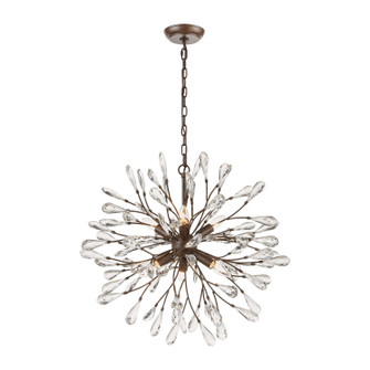 Crislett Six Light Chandelier in Sunglow Bronze (45|182876)