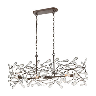 Crislett Six Light Linear Chandelier in Sunglow Bronze (45|182616)