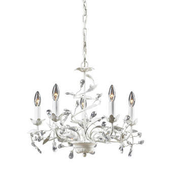 Circeo Five Light Chandelier in Antique White (45|181135)