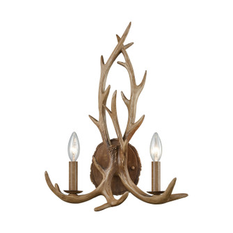 Elk Two Light Wall Sconce in Wood Tone (45|163132)