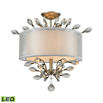 Asbury LED Semi Flush Mount in Aged Silver (45|162813LED)