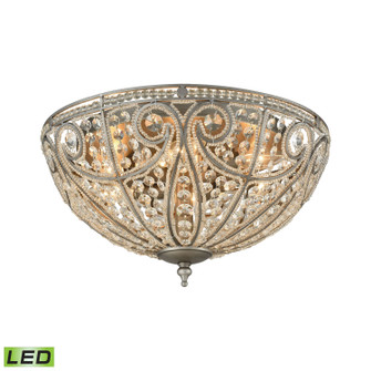 Elizabethan LED Flush Mount in Weathered Zinc (45|159946LED)