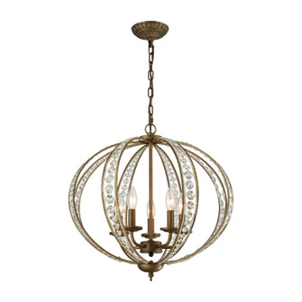 Elizabethan Five Light Chandelier in Dark Bronze (45|159655)