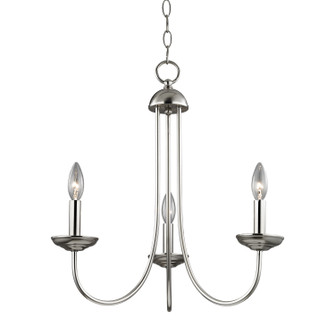 Williamsport Three Light Chandelier in Brushed Nickel (45|1533CH20)