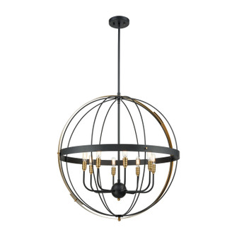 Caldwell Eight Light Chandelier in Matte Black (45|152878)