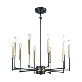 Livingston Ten Light Chandelier in Matte Black (45|1527710)