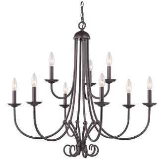 Williamsport Nine Light Chandelier in Oil Rubbed Bronze (45|1509CH10)