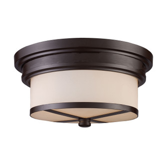 Flushmounts Two Light Flush Mount in Oiled Bronze (45|150252)