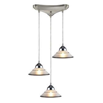 Refraction Three Light Pendant in Polished Chrome (45|14773)
