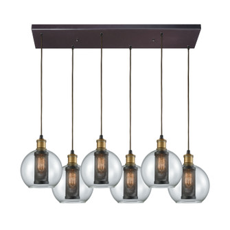 Bremington Six Light Pendant in Oil Rubbed Bronze (45|145306RC)