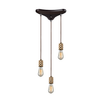 Camley Three Light Pendant in Satin Brass (45|143913)