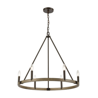 Transitions Six Light Chandelier in Oil Rubbed Bronze (45|123166)