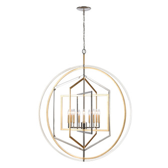 Geosphere Nine Light Chandelier in Polished Nickel (45|122659)