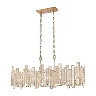 Equilibrium Five Light Linear Chandelier in Polished Nickel (45|121365)