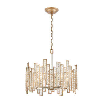 Equilibrium Five Light Chandelier in Matte Gold (45|121345)