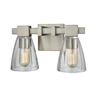 Ensley Two Light Vanity in Satin Nickel (45|119812)