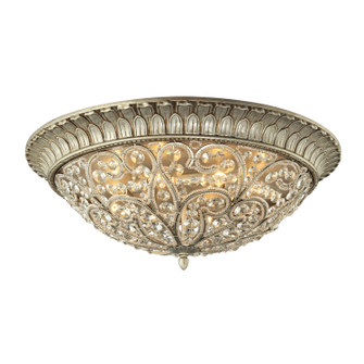 Andalusia Eight Light Flush Mount in Aged Silver (45|116958)