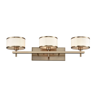 Utica Three Light Vanity in Satin Brass (45|116173)