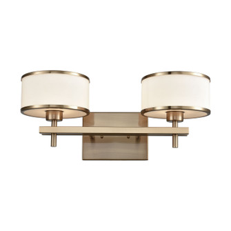 Utica Two Light Vanity in Satin Brass (45|116162)