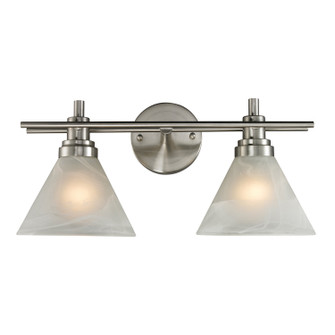 Pemberton Two Light Vanity in Brushed Nickel (45|114012)