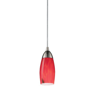 Milan One Light Mini Pendant in Satin Nickel (45|1101FR)