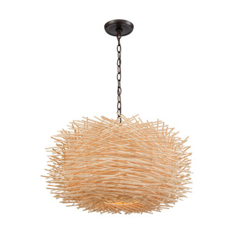 Bamboo Nest Three Light Chandelier in Oil Rubbed Bronze (45|109513)