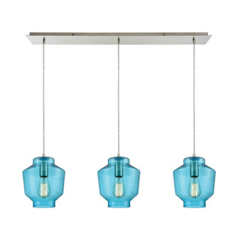 Barrel Three Light Pendant in Satin Nickel (45|109153LP)