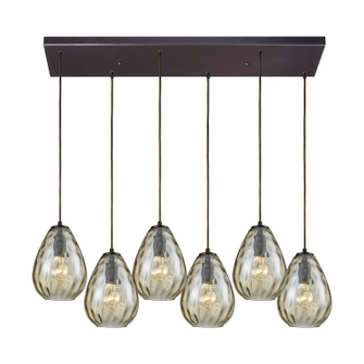 Lagoon Six Light Pendant in Oil Rubbed Bronze (45|107806RC)