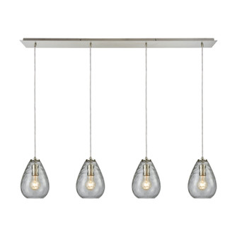 Lagoon Four Light Pendant in Satin Nickel (45|107604LP)