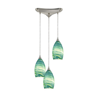 Collanino Three Light Pendant in Satin Nickel (45|106503)