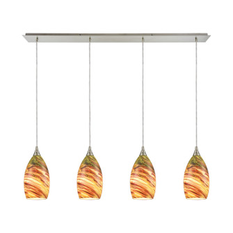 Collanino Four Light Pendant in Satin Nickel (45|106304LP)