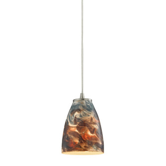 Abstractions One Light Mini Pendant in Satin Nickel (45|104601CS)