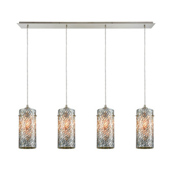 Capri Four Light Pendant in Satin Nickel (45|104474LP)