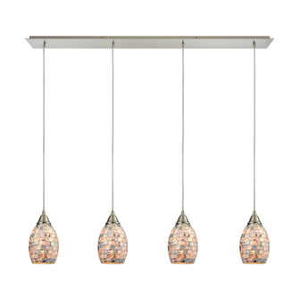 Capri Four Light Pendant in Satin Nickel (45|104444LP)