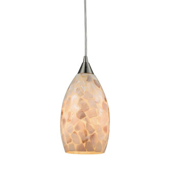 Capri One Light Mini Pendant in Satin Nickel (45|104431)