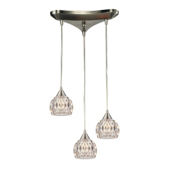 Kersey Three Light Pendant in Satin Nickel (45|103423)