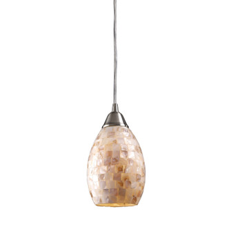 Capri One Light Mini Pendant in Satin Nickel (45|101411)