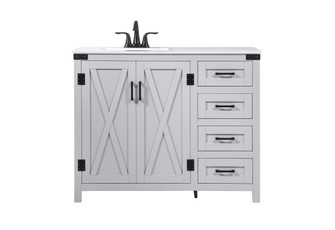 Grant Single Bathroom Vanity in grey (173|VF90242GR)