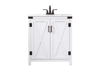 Grant Single Bathroom Vanity in white (173|VF90230WH)