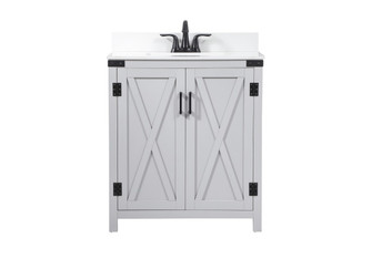 Grant Single Bathroom Vanity in grey (173|VF90230GRBS)