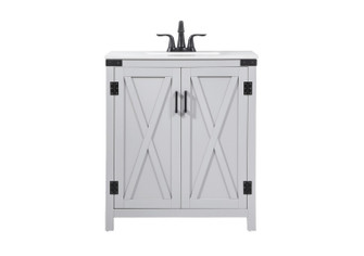Grant Single Bathroom Vanity in grey (173|VF90230GR)