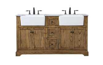 Franklin Double Bathroom Vanity in driftwood (173|VF60260DDW)