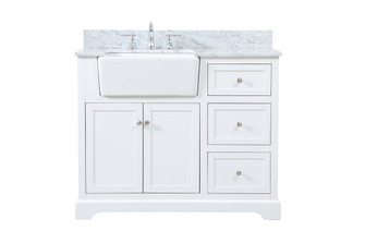 Franklin Single Bathroom Vanity in white (173|VF60242WHBS)