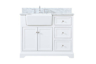 Franklin Single Bathroom Vanity in White (173|VF60242WHBS)