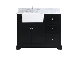 Franklin Single Bathroom Vanity in black (173|VF60242BKBS)