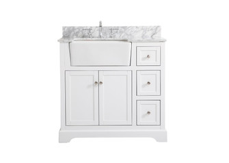 Franklin Single Bathroom Vanity in White (173|VF60236WHBS)