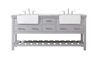 Clement Double Bathroom Vanity in Grey (173|VF60172DGR)