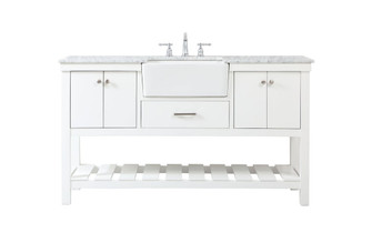 Clement Single Bathroom Vanity in White (173|VF60160WH)