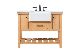 Clement Single Bathroom Vanity in Natural Wood (173|VF60142NW)